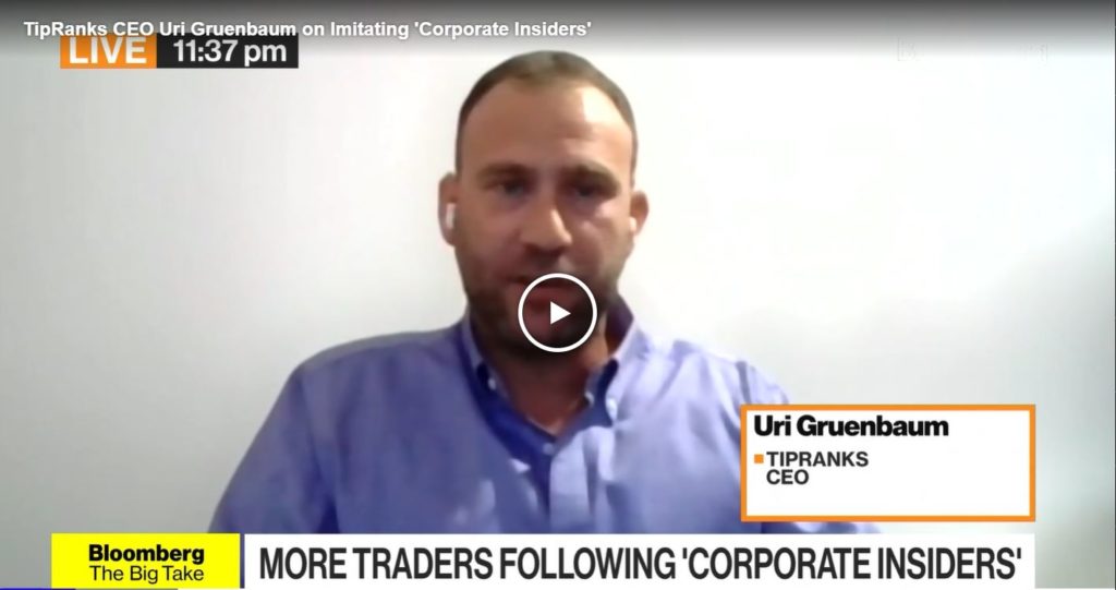 Bloomberg Interviews Uri Gruenbaum About Corporate Insiders