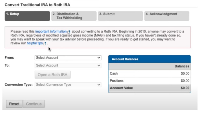 backdoor roth ira with schwab