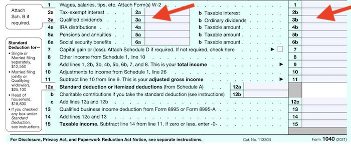 Form 1040 Qualified Dividends