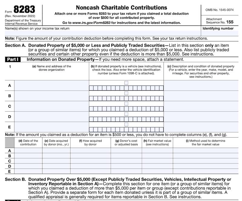 IRS Form 8283