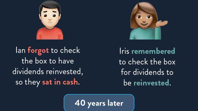 Reinvest your dividends