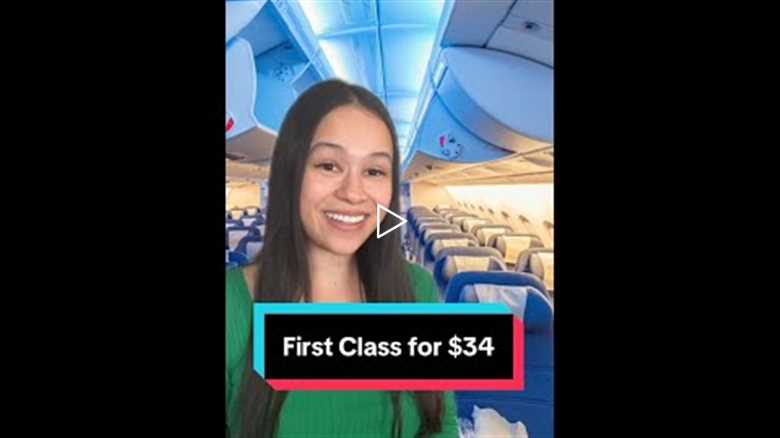 Airlines don’t want you to know this first-class hack… ✈️💰 #travel #personalfinance #erika #shorts