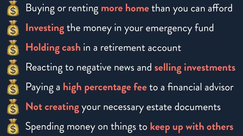 Avoid these common financial mistakes