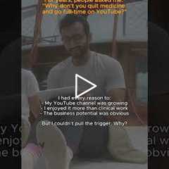 Why I Was Scared To Quit My Job For YouTube