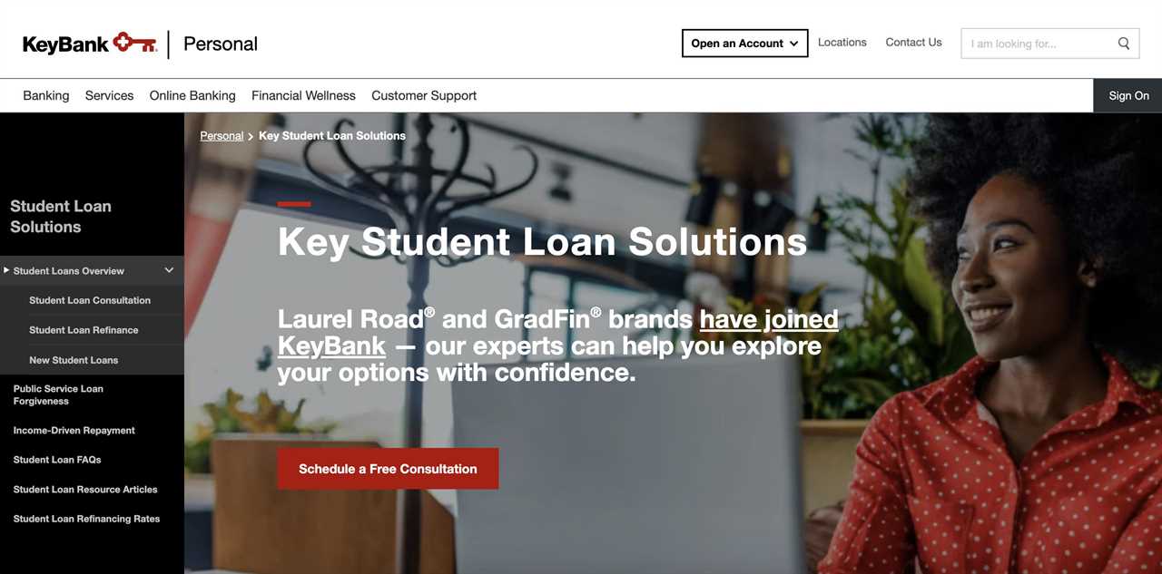 KeyBank Student Loans screenshot